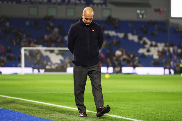 HLV Pep Guardiola lập kỷ lục đáng buồn sau khi Man City thua Brighton