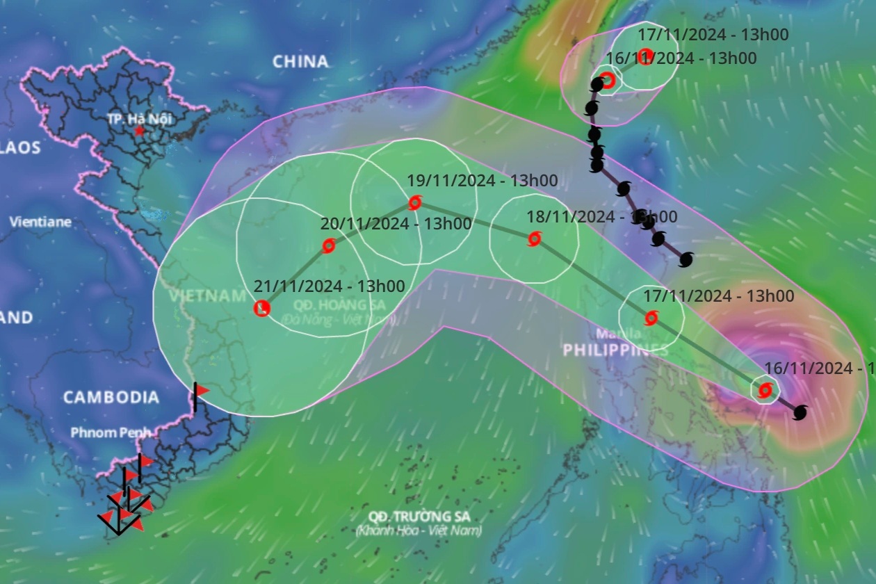 Siêu bão Man-yi di chuyển thế nào, có ảnh hưởng đến đất liền nước ta?
