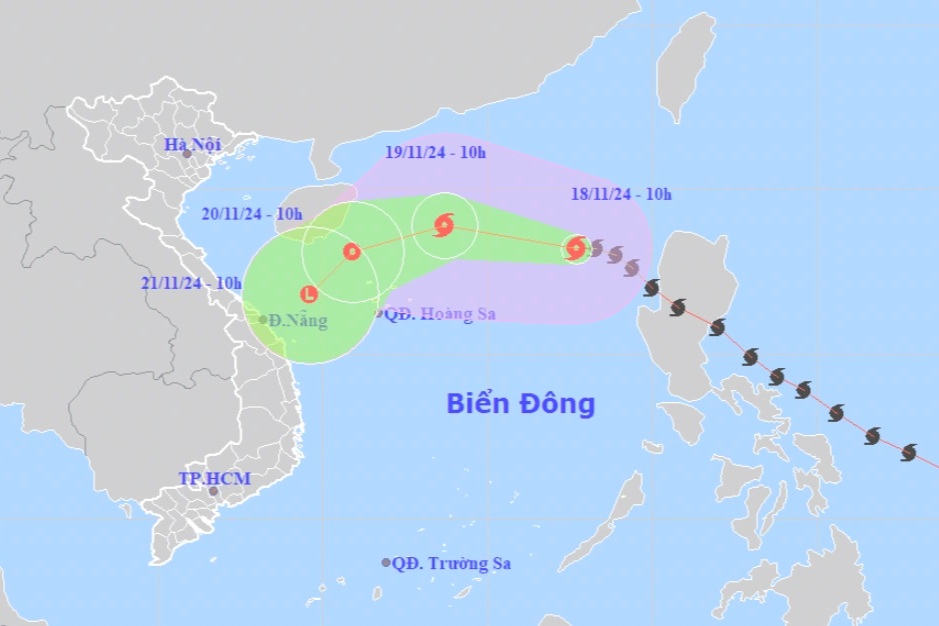 Bão Man-yi sẽ tan ngay trên Biển Đông