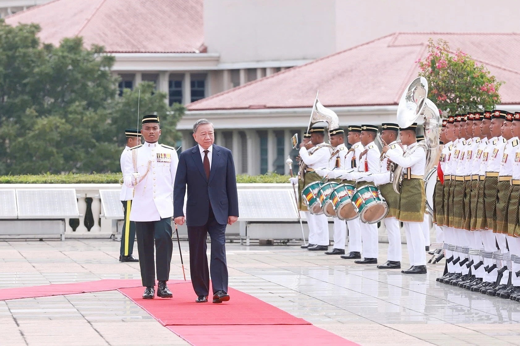 Lễ đón Tổng Bí thư Tô Lâm và Phu nhân thăm chính thức Malaysia