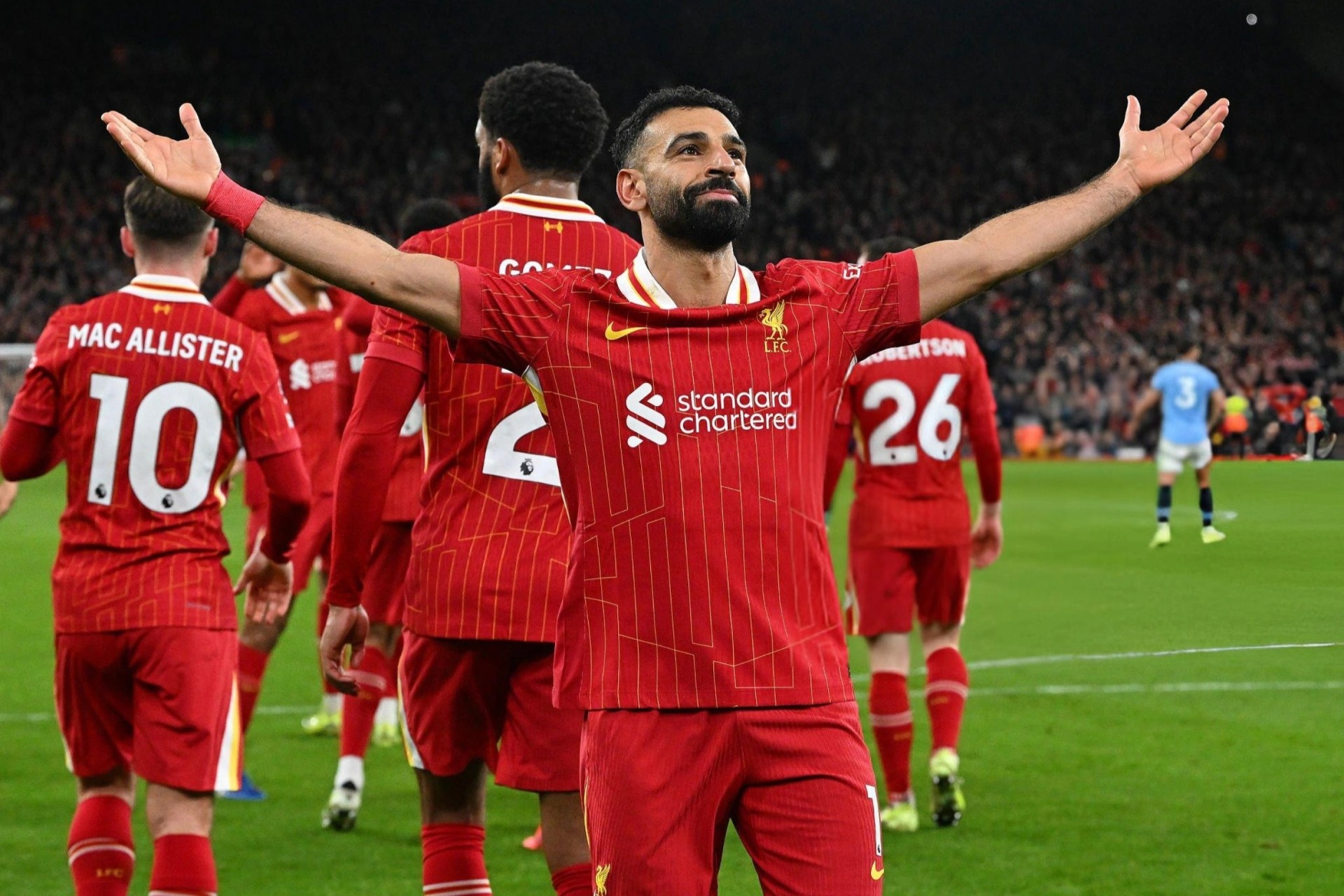 Salah chói sáng, Liverpool hạ gục Man City tại Anfield