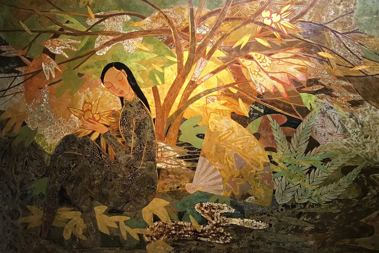 Triển lãm tranh về hoa cỏ và những khu vườn thơ mộng