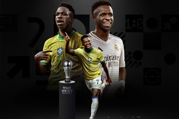 Đánh bại Rodri, Vinicius giành giải The Best