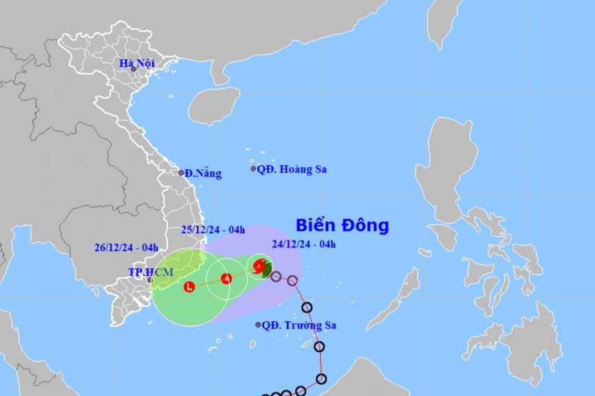 Bão Pabuk đổi hướng, có thể không "chạm" đất liền nước ta