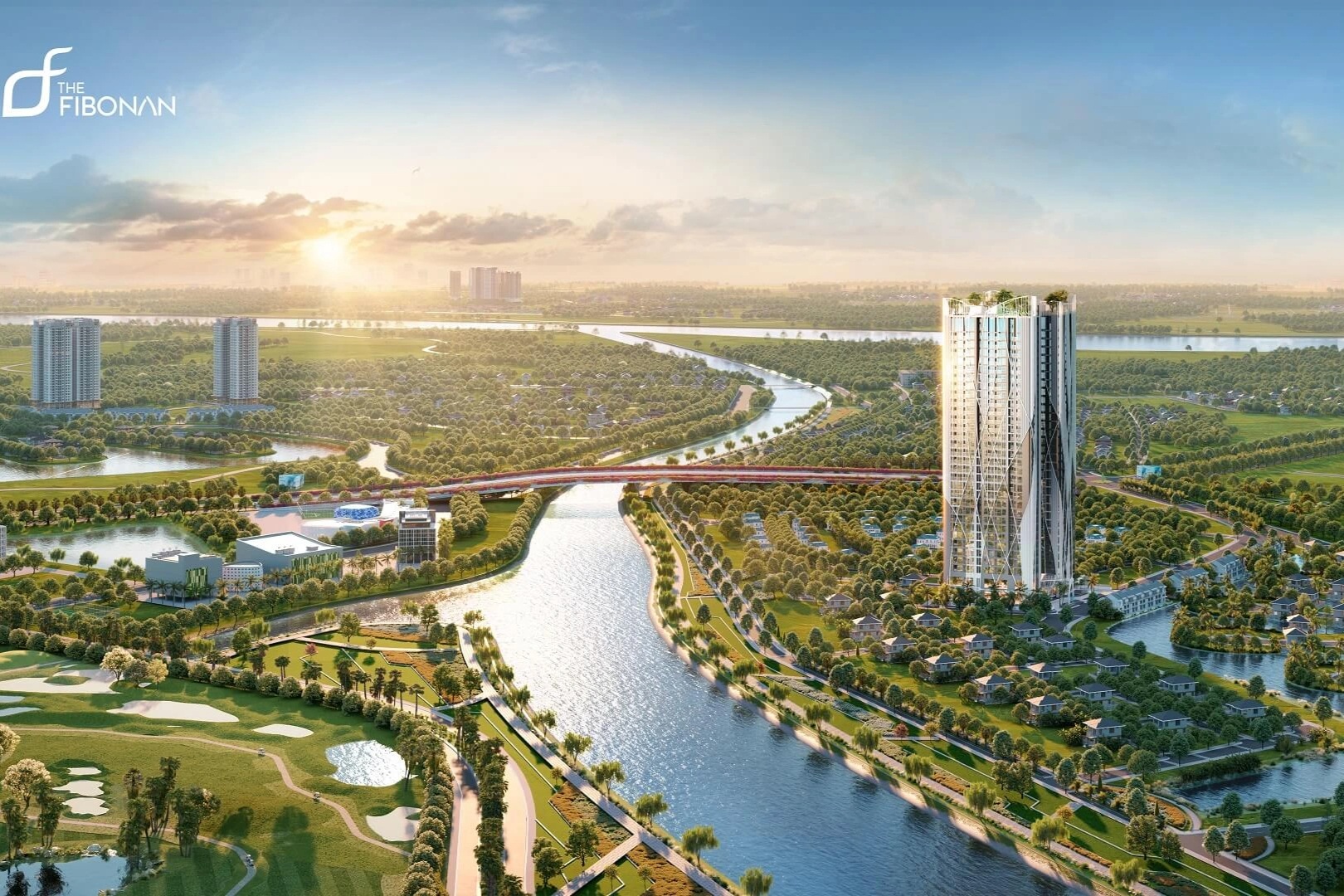 Cất nóc tòa căn hộ cao cấp The Fibonan