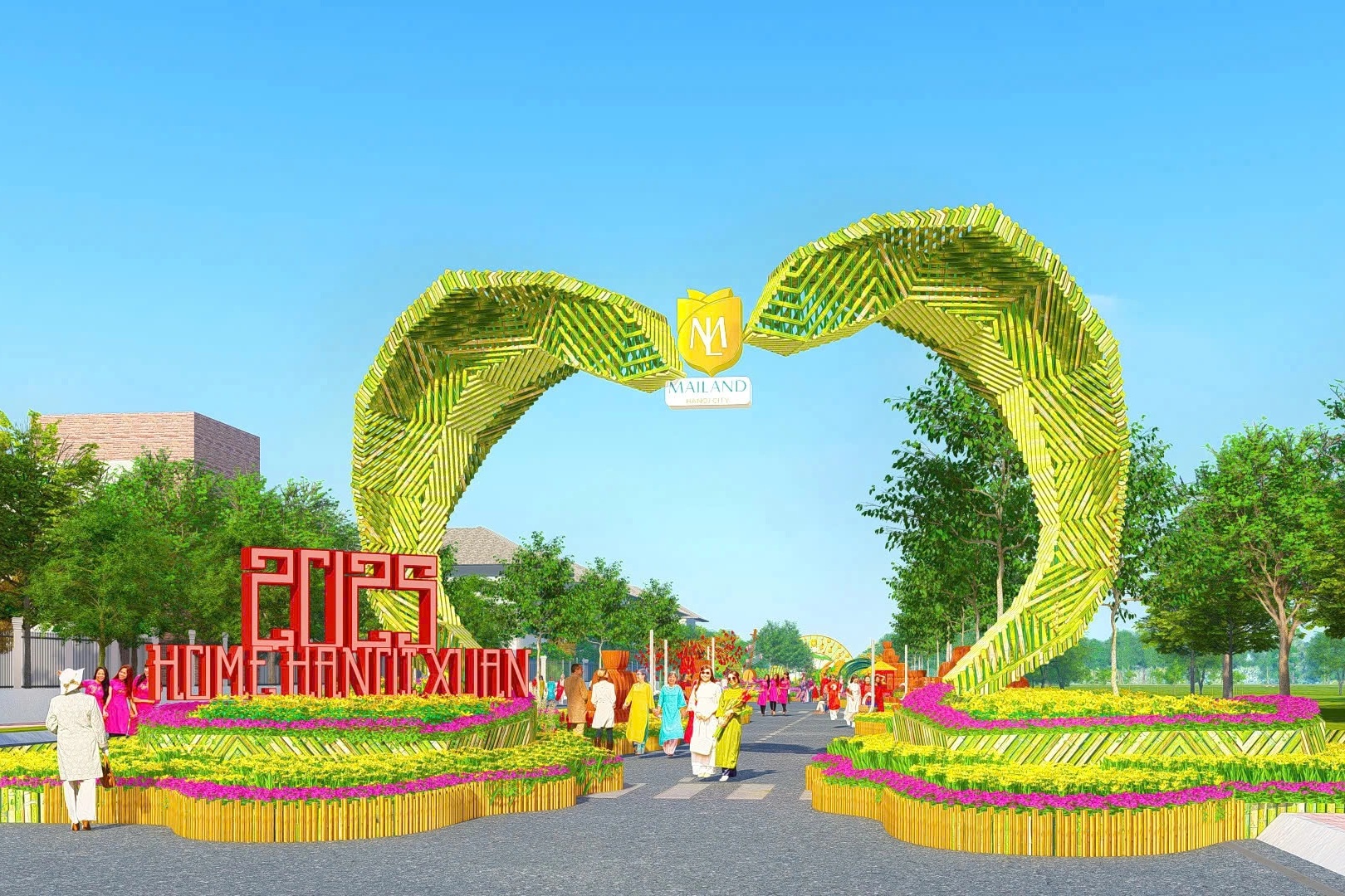 "Bản hòa ca Tết Việt" trên đường hoa Home Hanoi Xuan 2025