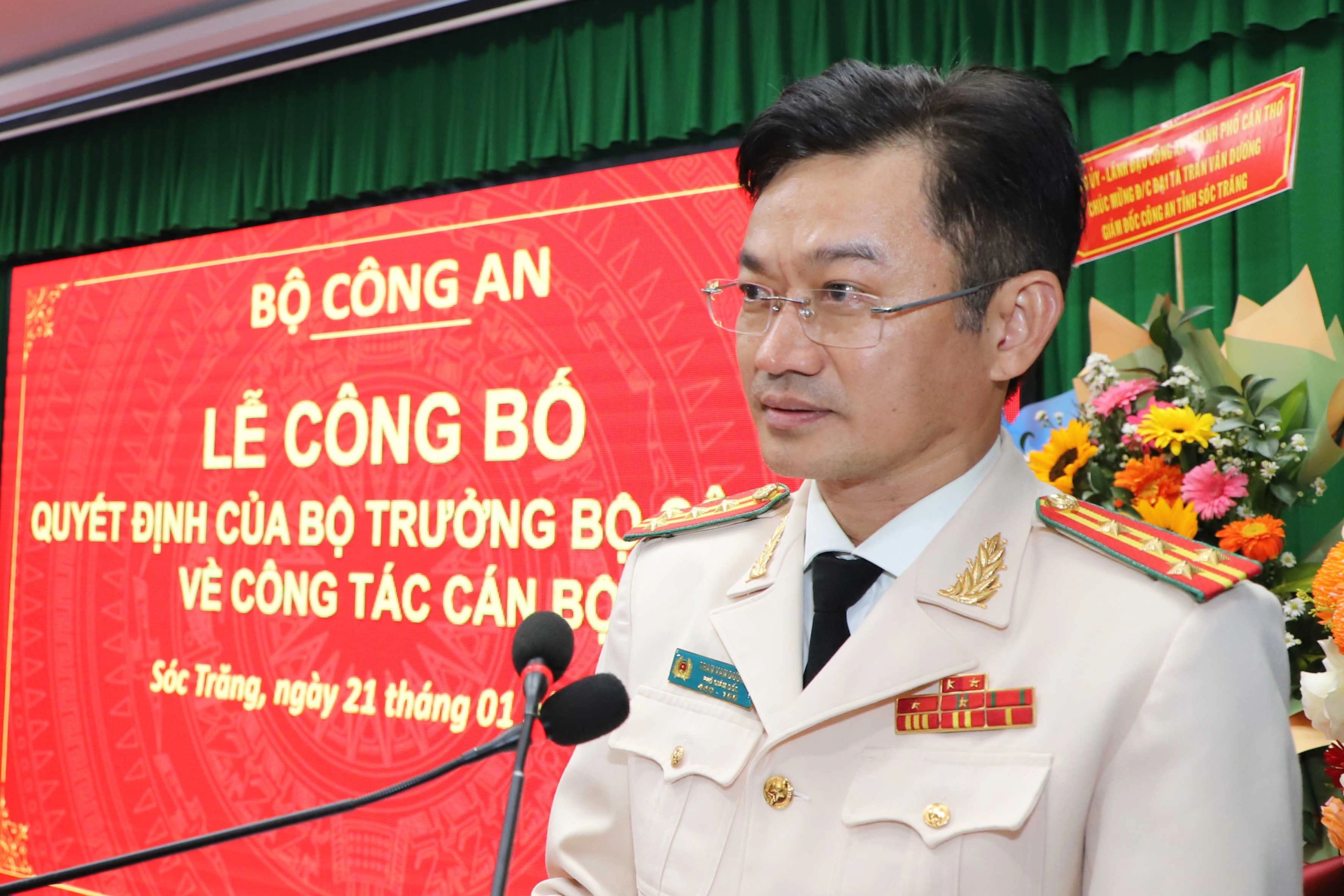 Đại tá Trần Văn Dương làm Giám đốc Công an tỉnh Sóc Trăng