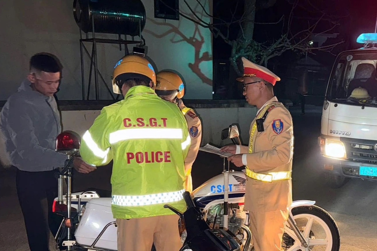 Phú Thọ xử lý hơn 200 trường hợp vi phạm nồng độ cồn dịp Tết