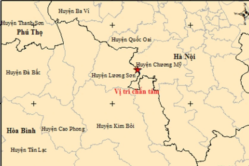 Hà Nội xảy ra động đất