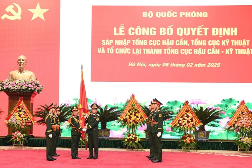 Bộ Quốc phòng sáp nhập Tổng cục Hậu cần và Tổng cục Kỹ thuật