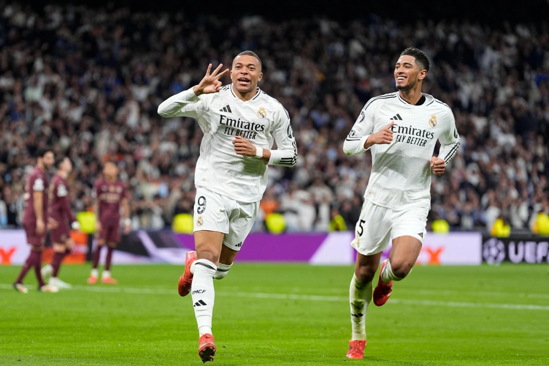 Mbappe lập hat-trick, Real Madrid đè bẹp Man City