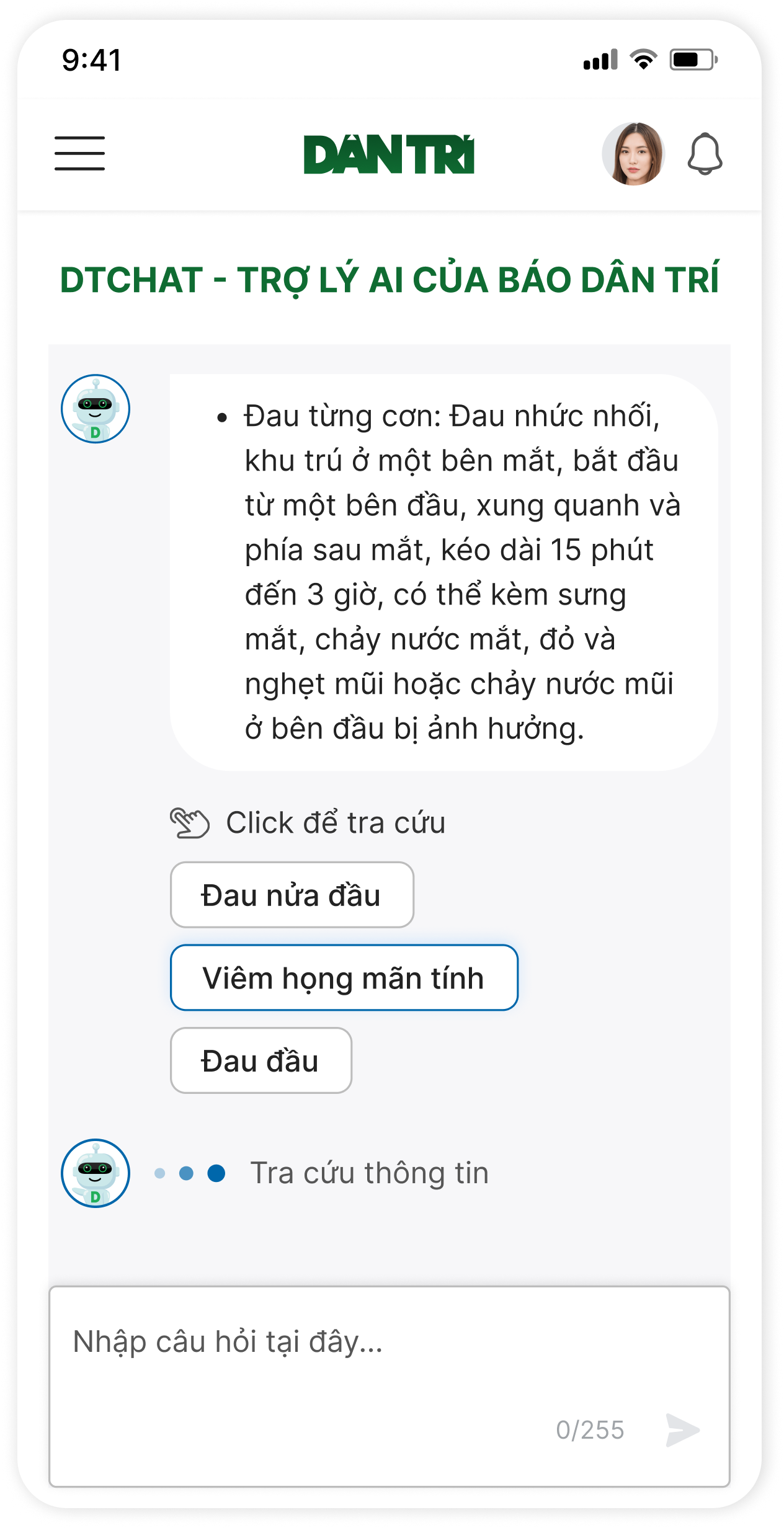 DTCHAT - TRỢ LÝ AI CỦA BÁO DÂN TRÍ