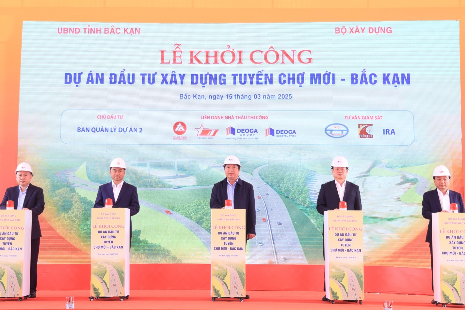 Khởi công tuyến đường Chợ Mới - Bắc Kạn 5.750 tỷ đồng