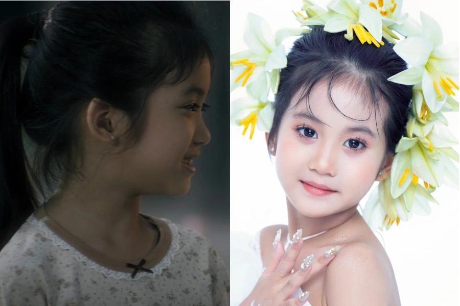 Vẻ trong trẻo, đáng yêu của em bé đóng vai An phim "Cha tôi, người ở lại"