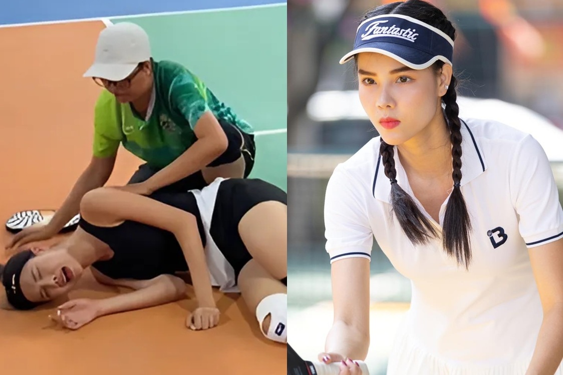 Vợ cầu thủ Mạc Hồng Quân chơi pickleball bị gãy xương đùi, hiện ra sao?