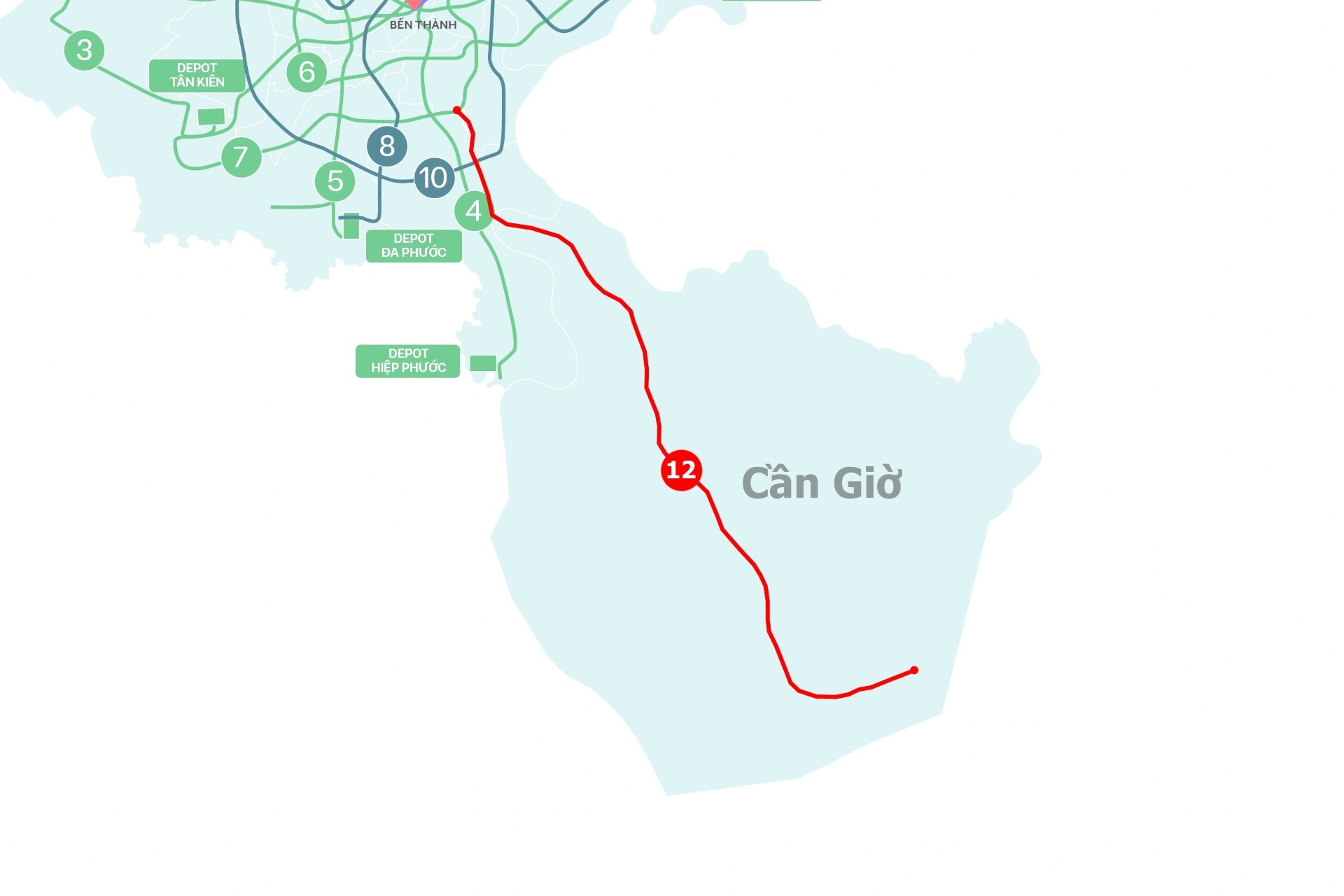 Đề xuất cho metro TPHCM - Cần Giờ hưởng chính sách đặc thù từ Quốc hội