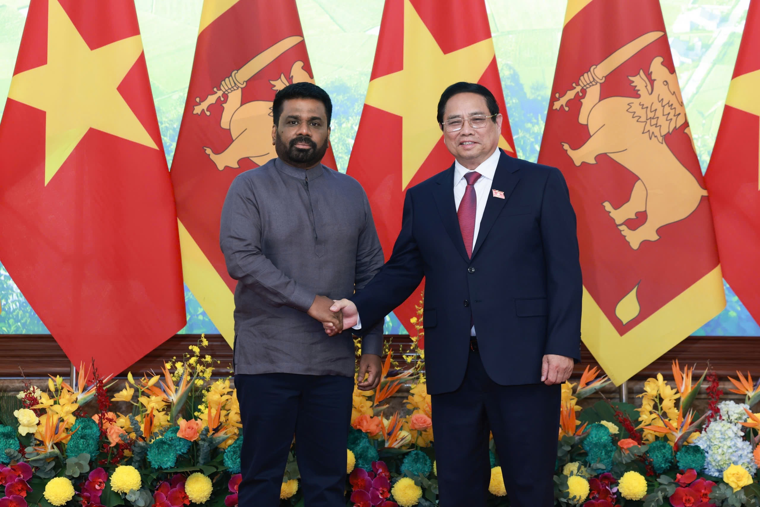 Thủ tướng Phạm Minh Chính hội kiến Tổng thống Sri Lanka