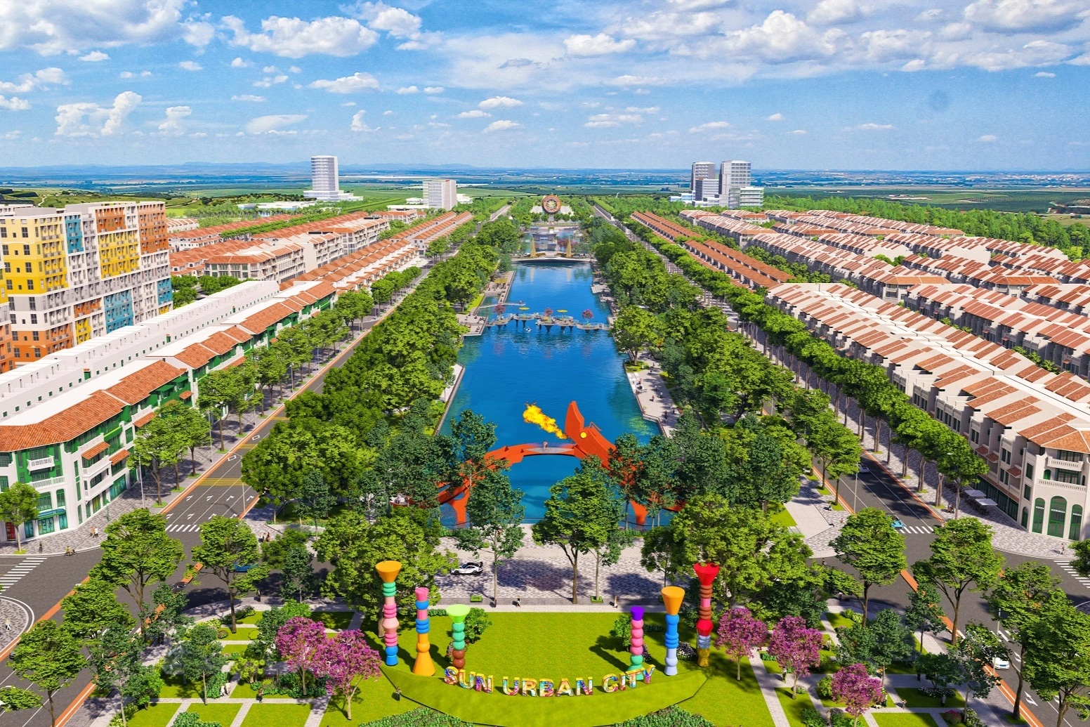 Nhà phố Sun Group Nam Hà Nội: Tiềm năng thương mại bên trục lễ hội sầm uất