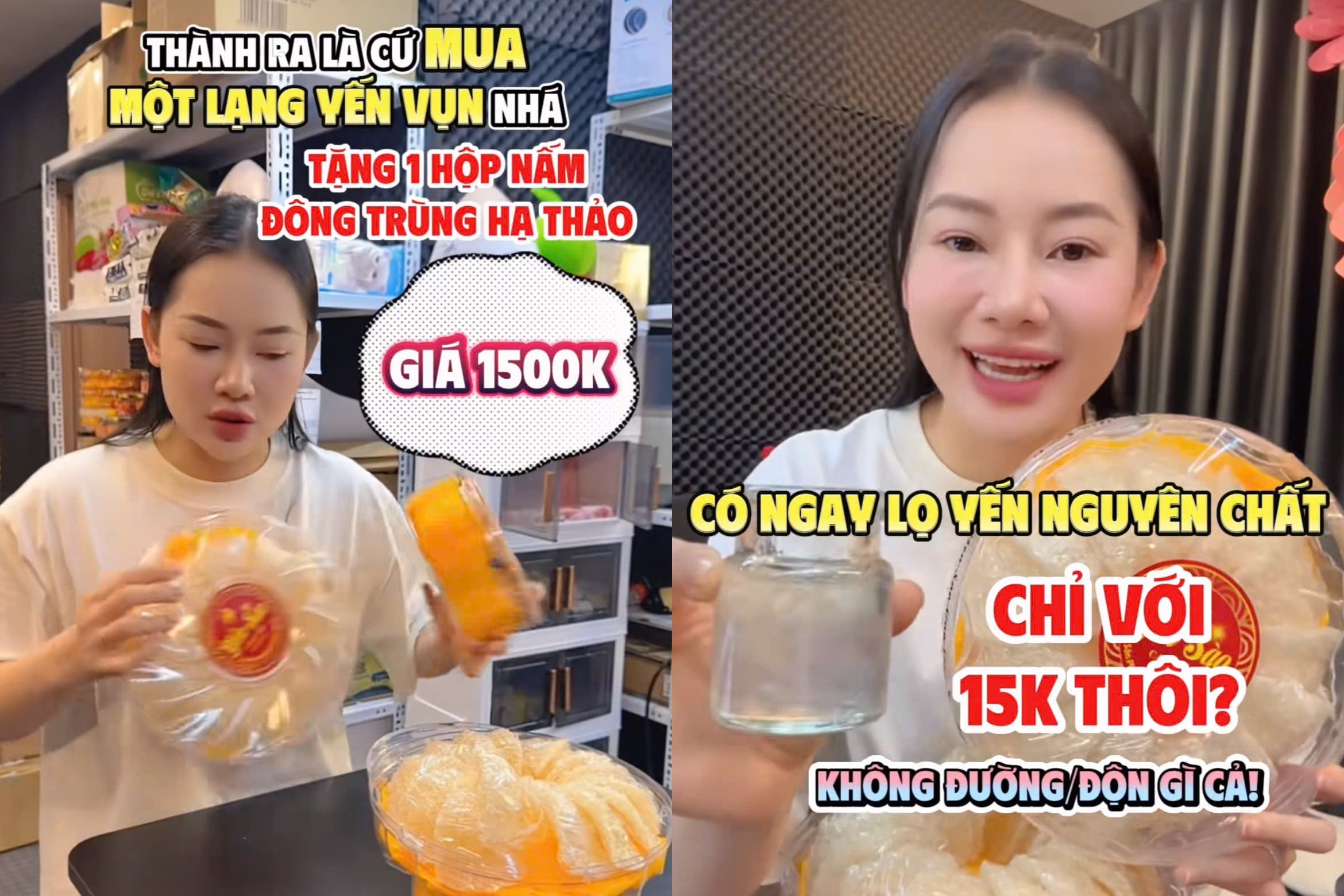 Gia đình Quyền Leo bán yến sào 20.000 đồng/hũ: Chuyên gia nói gì?