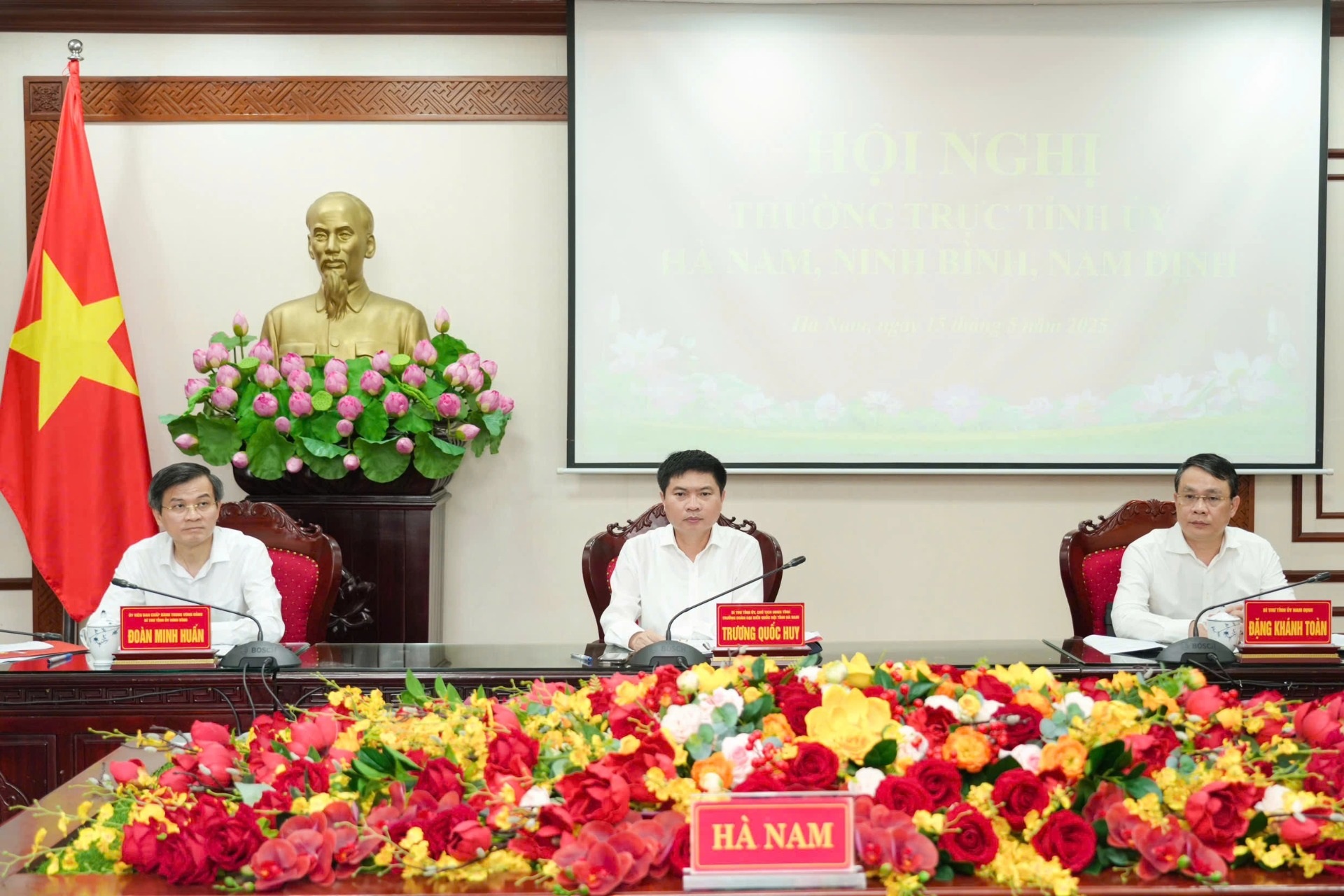 Hội nghị 3 tỉnh Hà Nam, Ninh Bình, Nam Định xây dựng phương án nhân sự