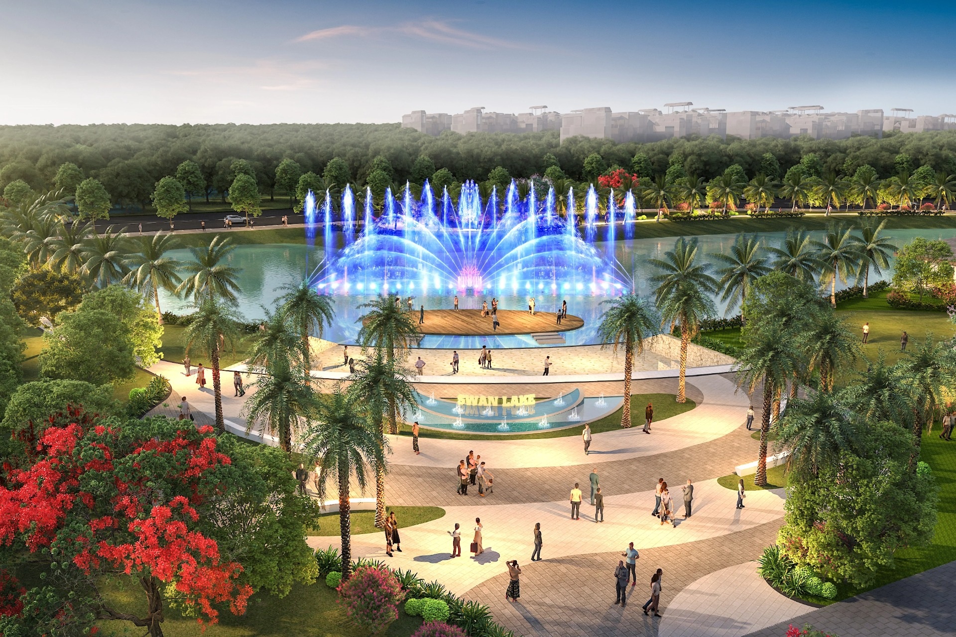 Bất động sản sức khỏe, định nghĩa mới tại Swan Lake Hoang Huy New City
