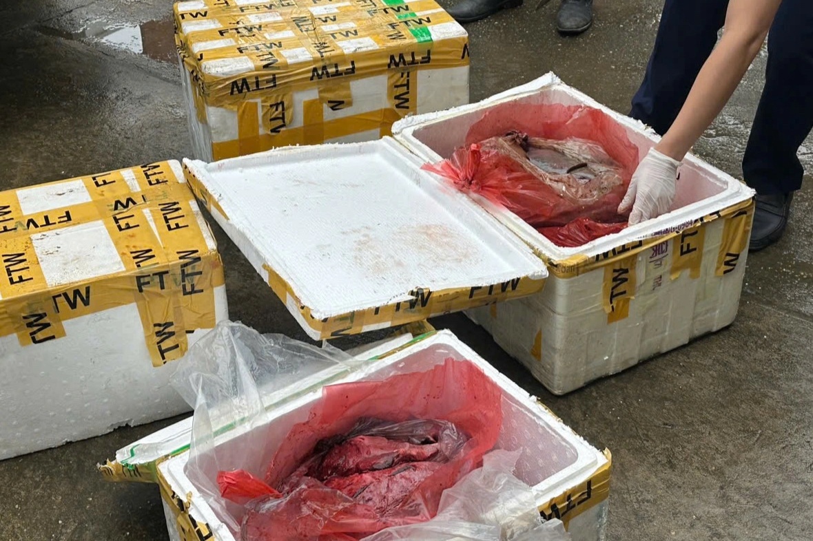 Chở hơn 1 tạ nội tạng trâu, bò bốc mùi đi bán cho các quán ăn