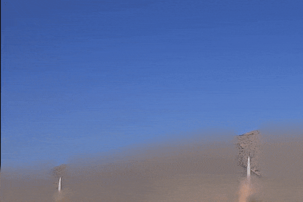 Khoảnh khắc tên lửa Iran ồ ạt rời bệ phóng, tấn công cơ sở quân sự Israel