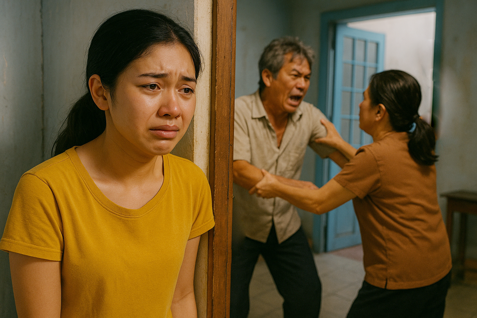 Giữ mẹ khỏi bị bố đánh, tôi vẫn run rẩy lo sợ một điều sẽ xảy ra