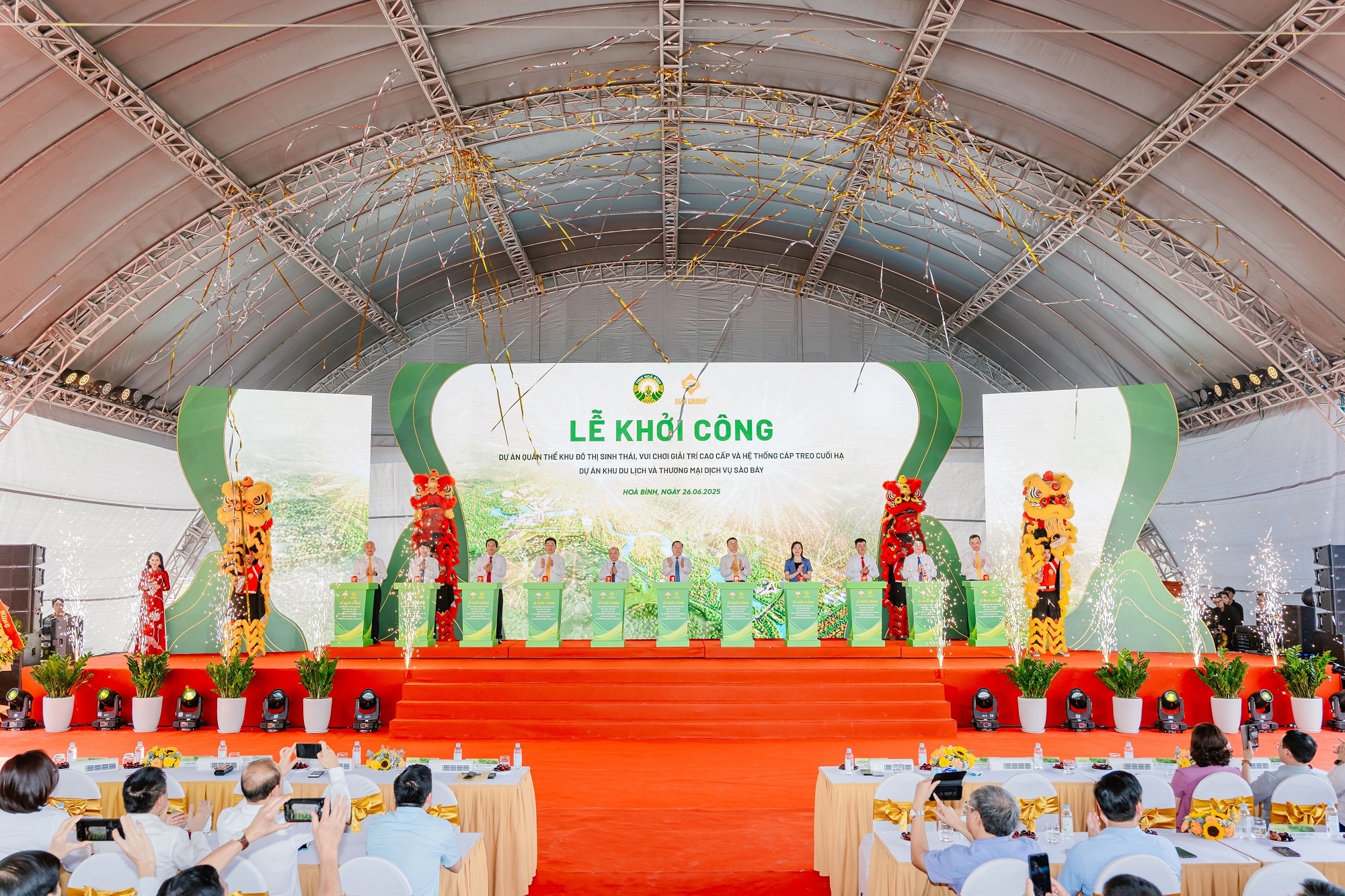 Sun Group khởi công Tổ hợp nghỉ dưỡng khoáng nóng hơn 21.000 tỷ đồng tại Hòa Bình