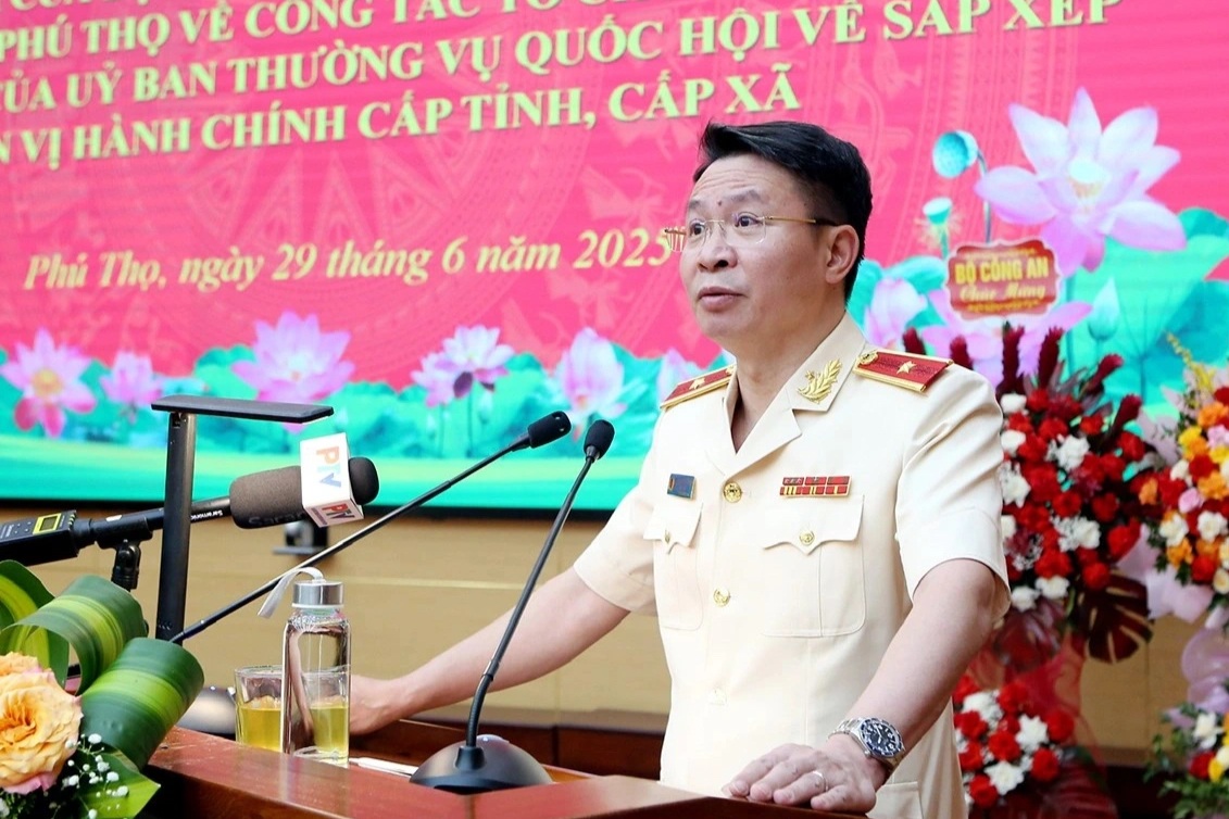 Công bố tổ chức bộ máy của Công an tỉnh Phú Thọ sau sáp nhập