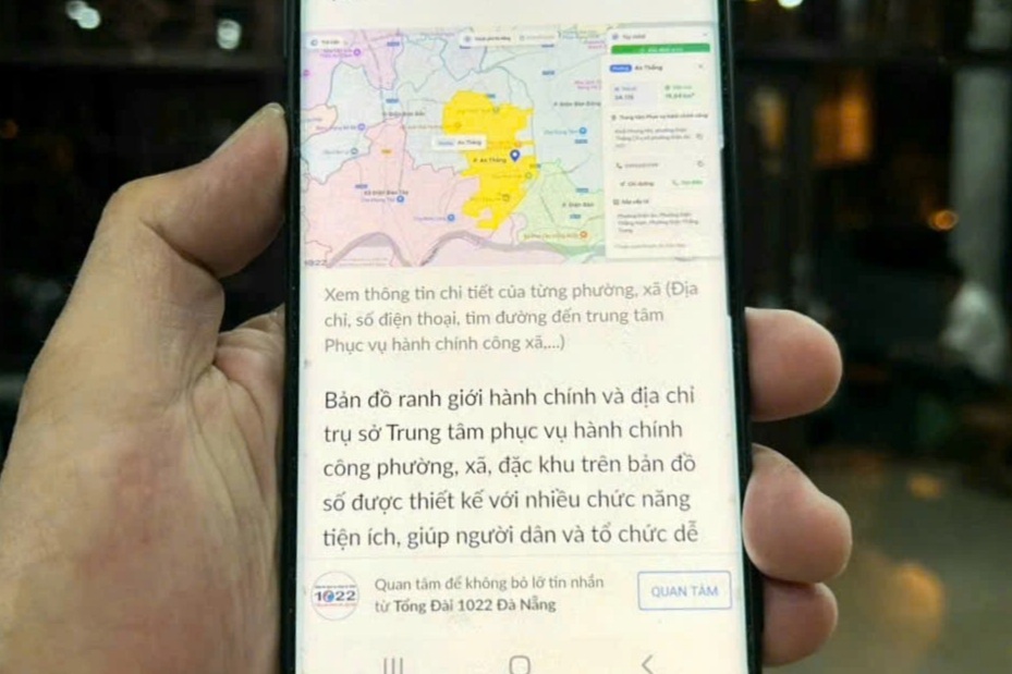 Triển khai bản đồ số phường, xã và đặc khu phục vụ tra cứu của người dân