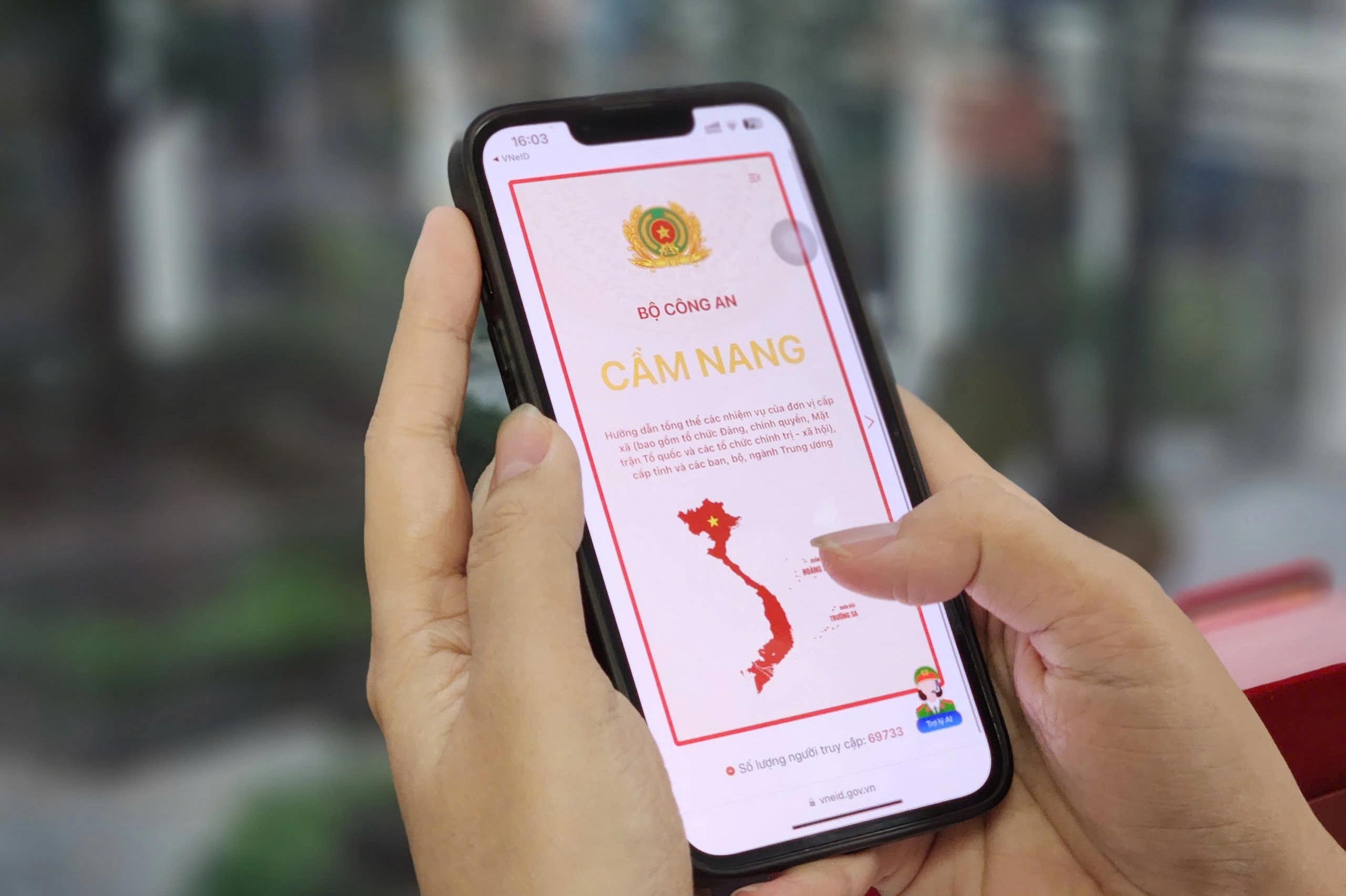 Tra cứu xã, phường mới trong cẩm nang trên VNeID