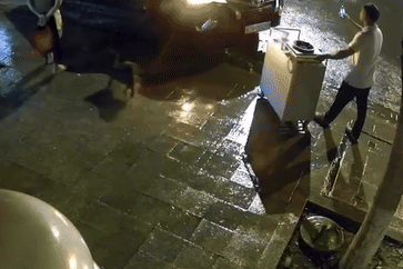 Xác minh vụ tài xế ô tô leo lên vỉa hè đòi tông người đẩy xe hàng rong
