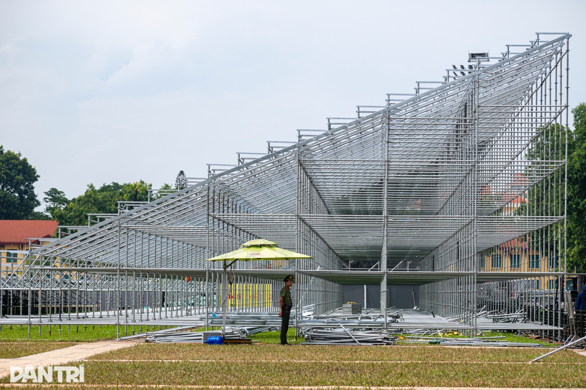 Lộ diện khán đài 30.000 chỗ phục vụ đại lễ A80 trên Quảng trường Ba Đình