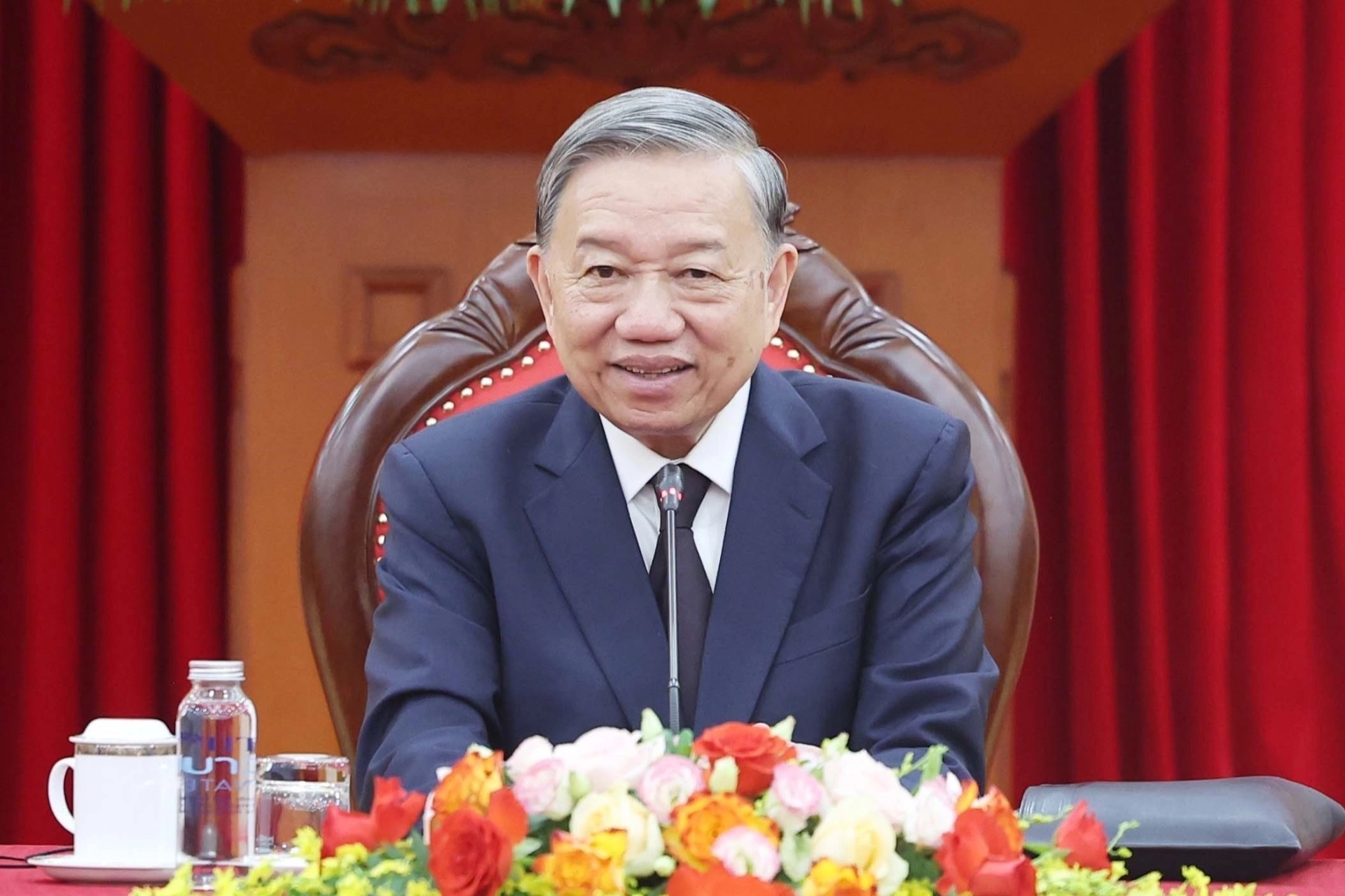Tổng Bí thư Tô Lâm điện đàm với Chủ tịch Đảng Nhân dân Campuchia Hun Sen
