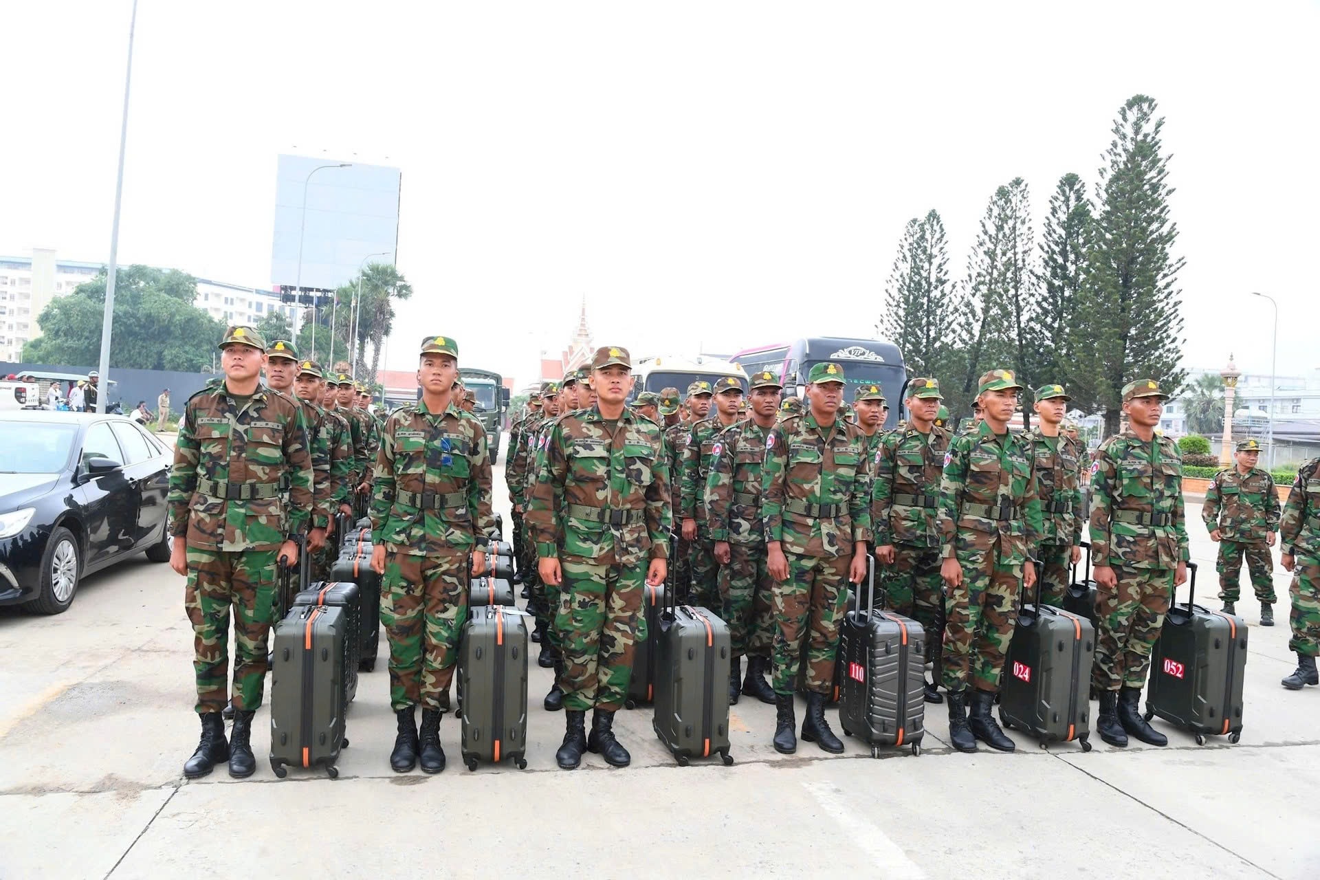 Tây Ninh đón đoàn Quân đội Hoàng gia Campuchia tham gia diễu binh dịp 2/9