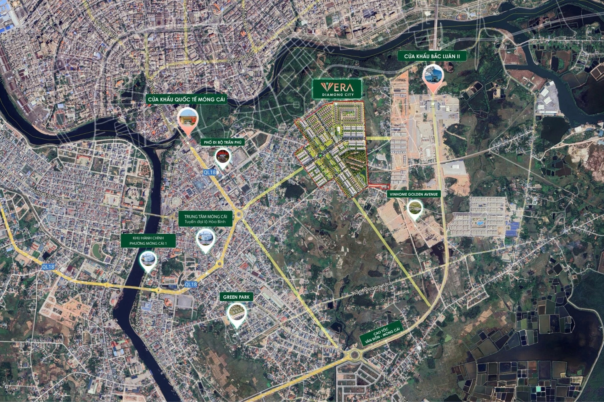 Vera Diamond City từng bước định hình diện mạo tại Móng Cái