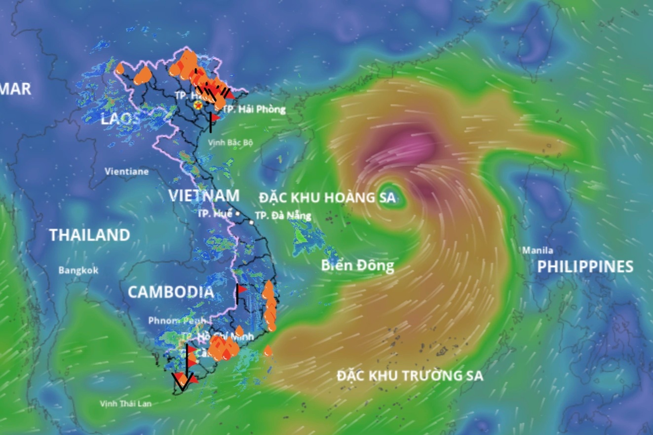 Bão có thể sắp xuất hiện trên Biển Đông, miền Bắc mưa to