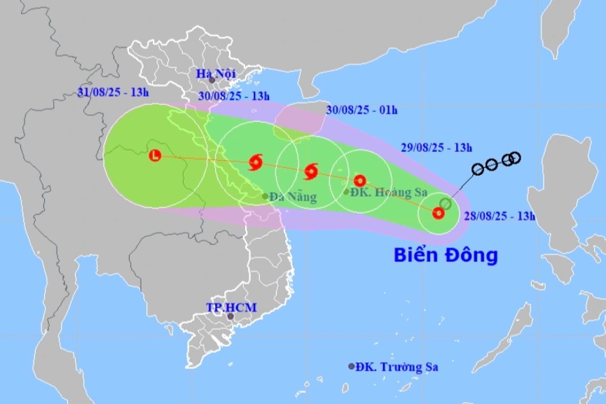 Biển Đông có thể đón bão ngày 30/8