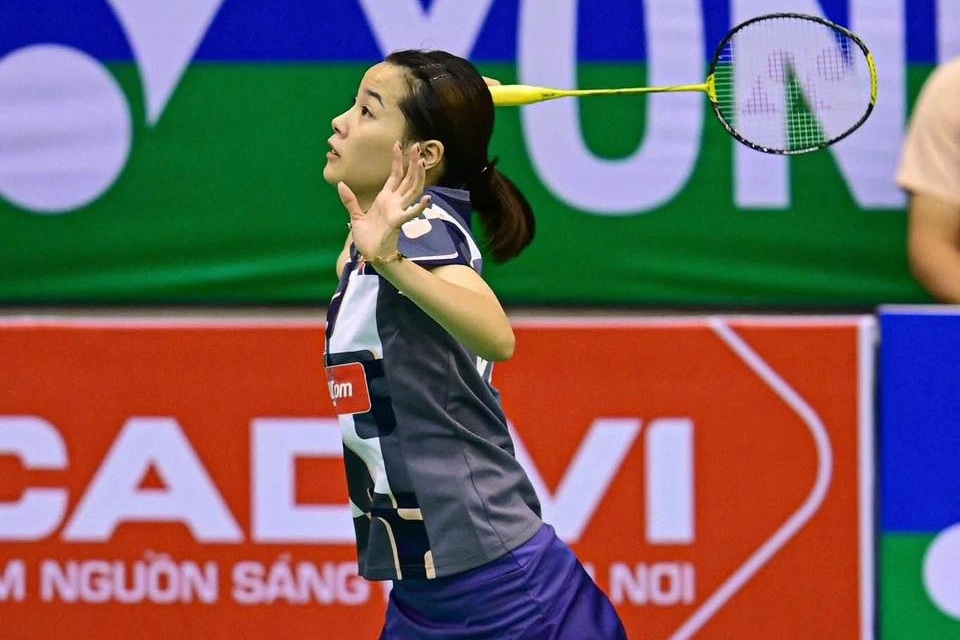 Thùy Linh loại tay vợt Thái Lan, vào bán kết giải cầu lông Việt Nam mở rộng