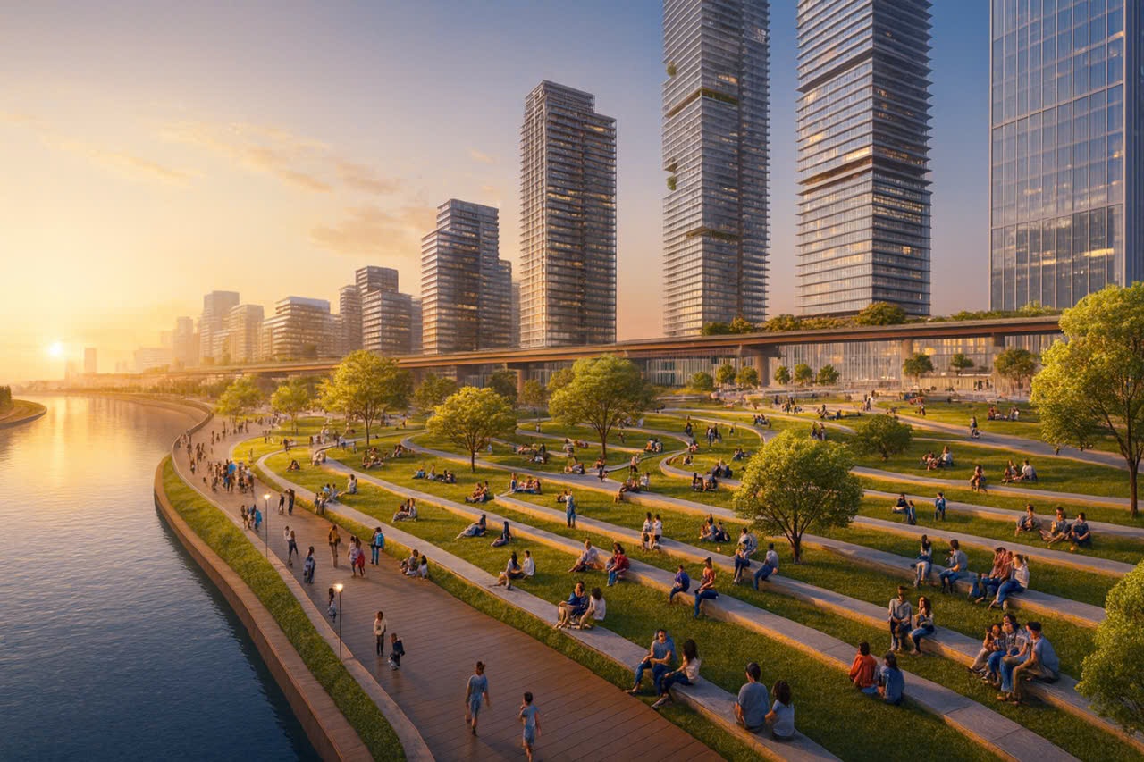 Liên danh Văn Phú - Đèo Cả báo cáo định hướng phát triển “Trục cảnh quan sông Hồng”