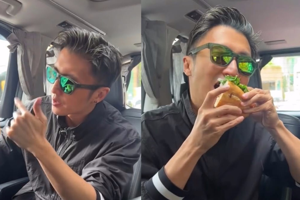 Tạ Đình Phong livestream khoe ăn bánh mì Việt Nam, khen ngon xuất sắc