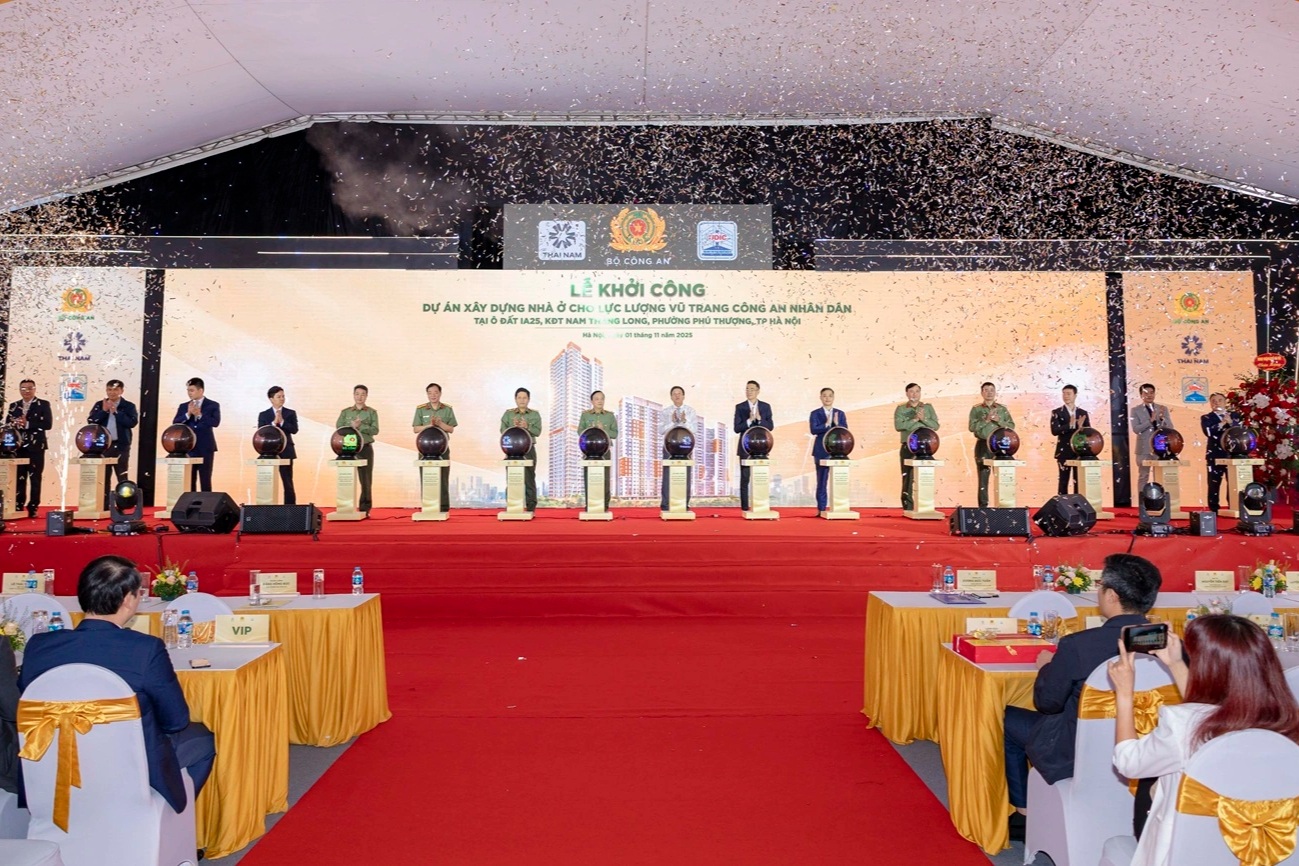 Khởi công dự án IA25 Nam Thăng Long dành cho cán bộ chiến sĩ công an nhân dân