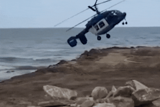 Khoảnh khắc trực thăng Nga đập mạnh xuống đất, gẫy đuôi làm 5 người chết