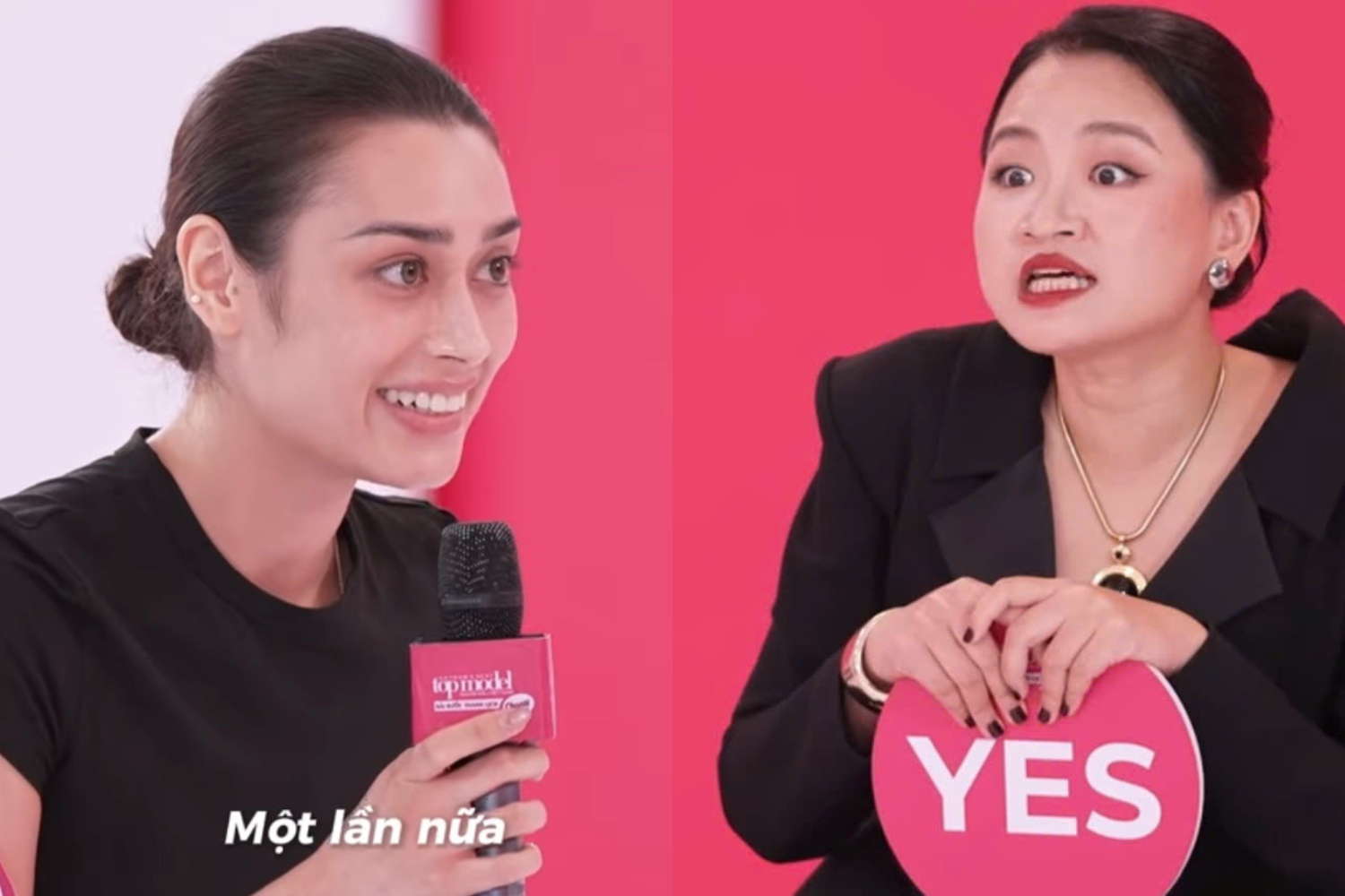 Giám khảo Việt trợn mắt, lớn tiếng với người đẹp ngoại quốc gây tranh cãi