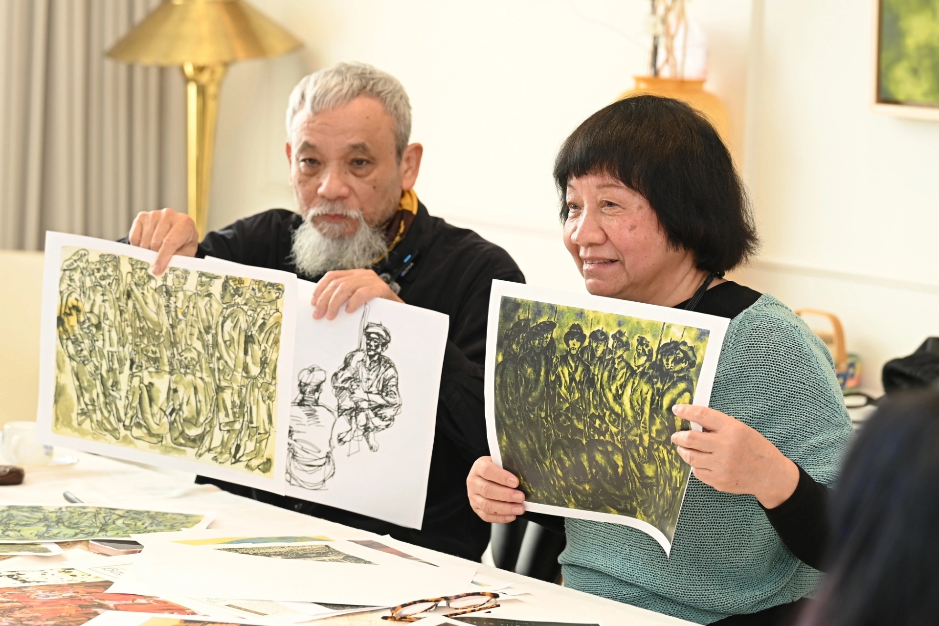 Chuyện đằng sau bức tranh vẽ Đại tướng Võ Nguyên Giáp vừa trở về Việt Nam