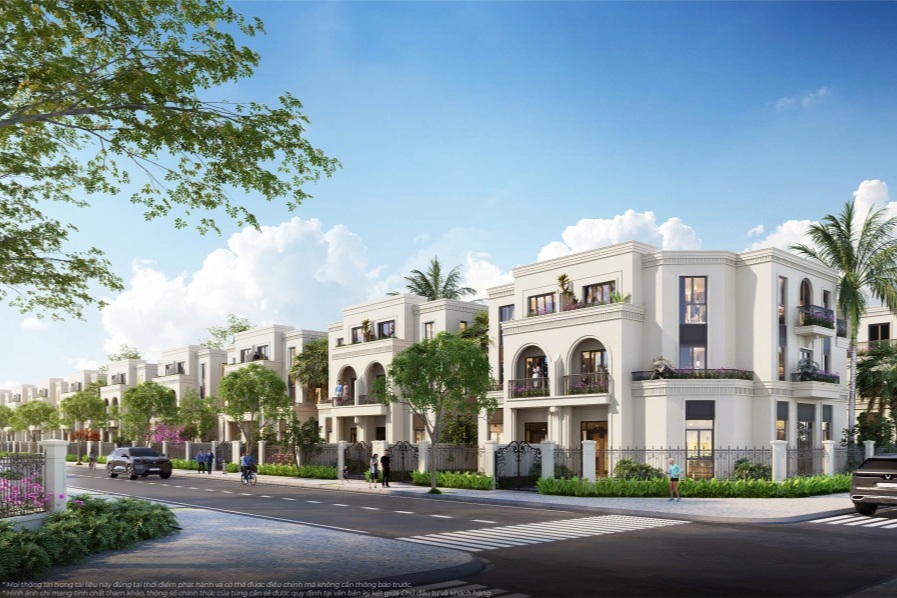 Nhà phố Vịnh Tiên, Vinhomes Green Paradise giá từ 134 triệu đồng/m2