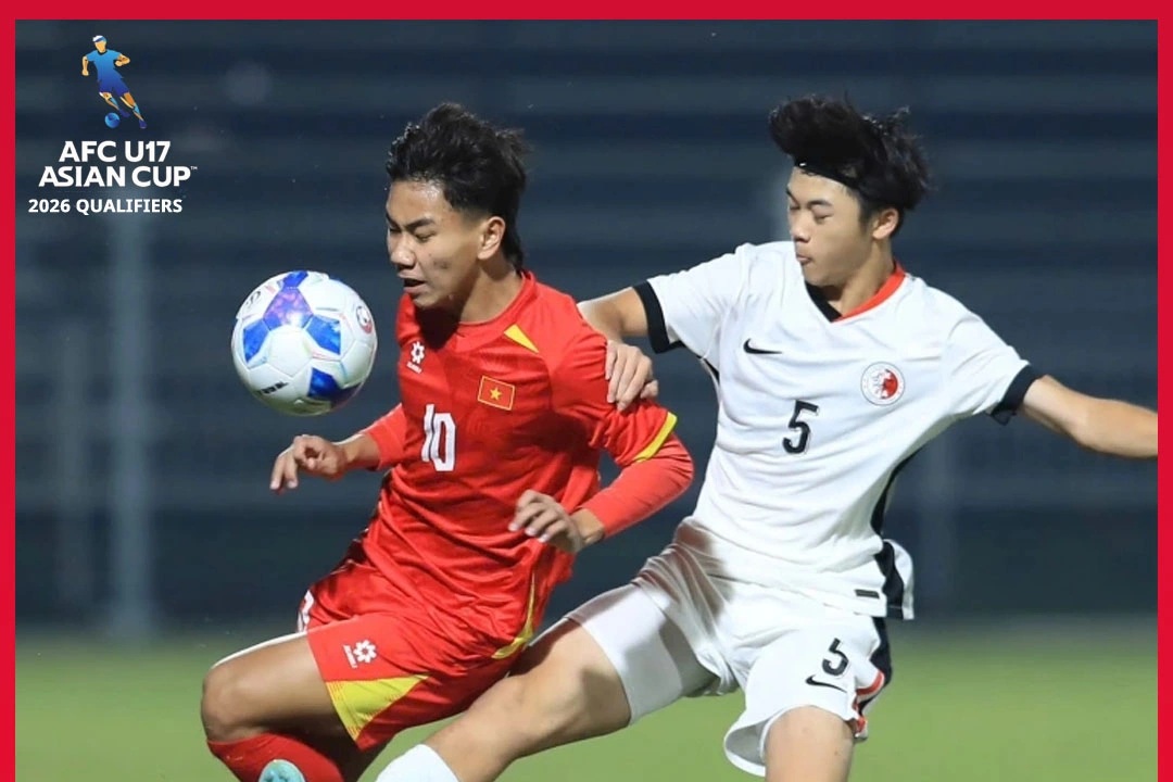 U17 Việt Nam thắng vất vả U17 Hong Kong, bị U17 Malaysia áp sát