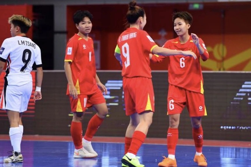 Futsal nữ Việt Nam thắng Trung Quốc, quyết giải cơn khát vàng SEA Games
