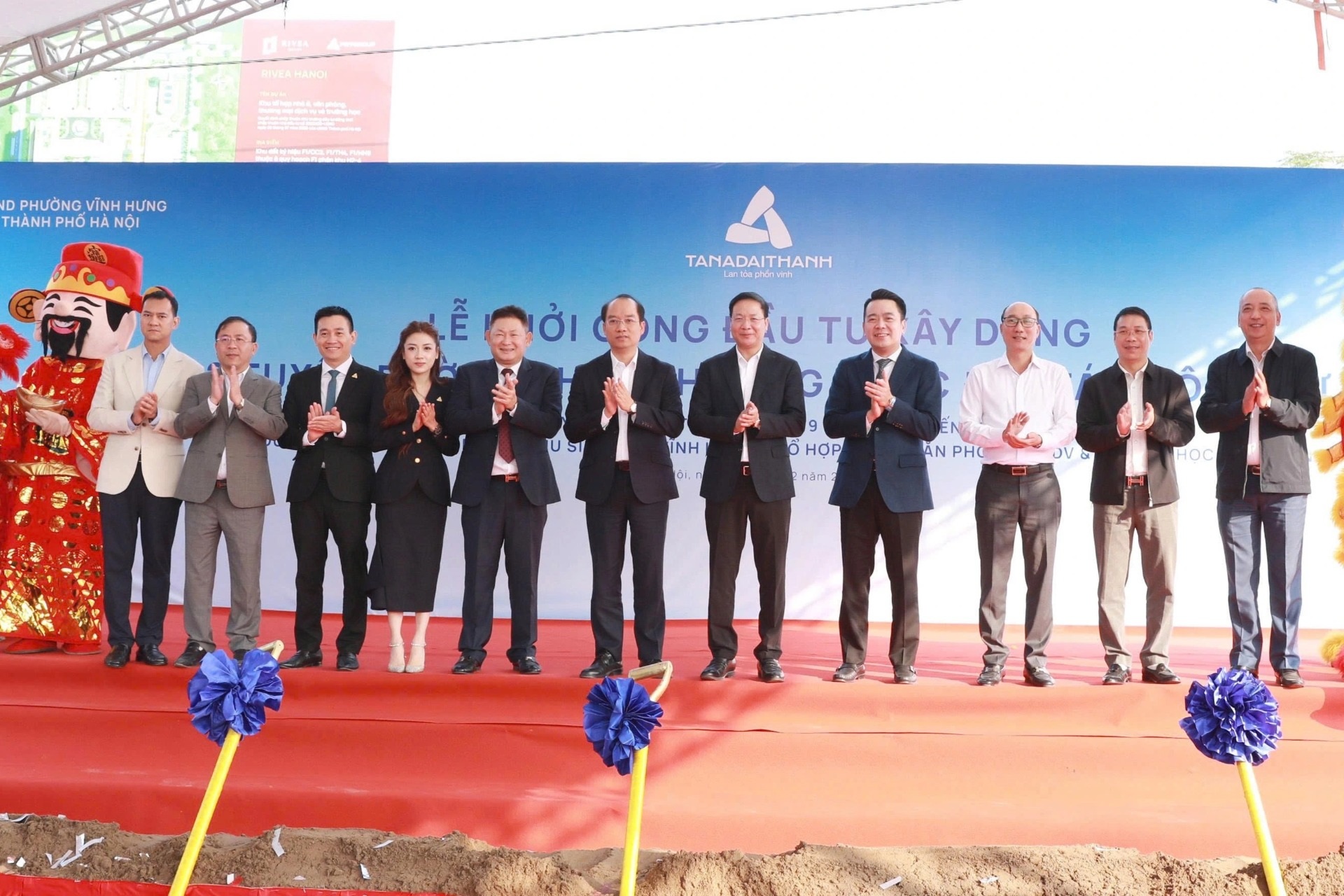 Khởi công 2 tuyến đường theo phương thức đối tác công tư tại phường Vĩnh Hưng, Hà Nội